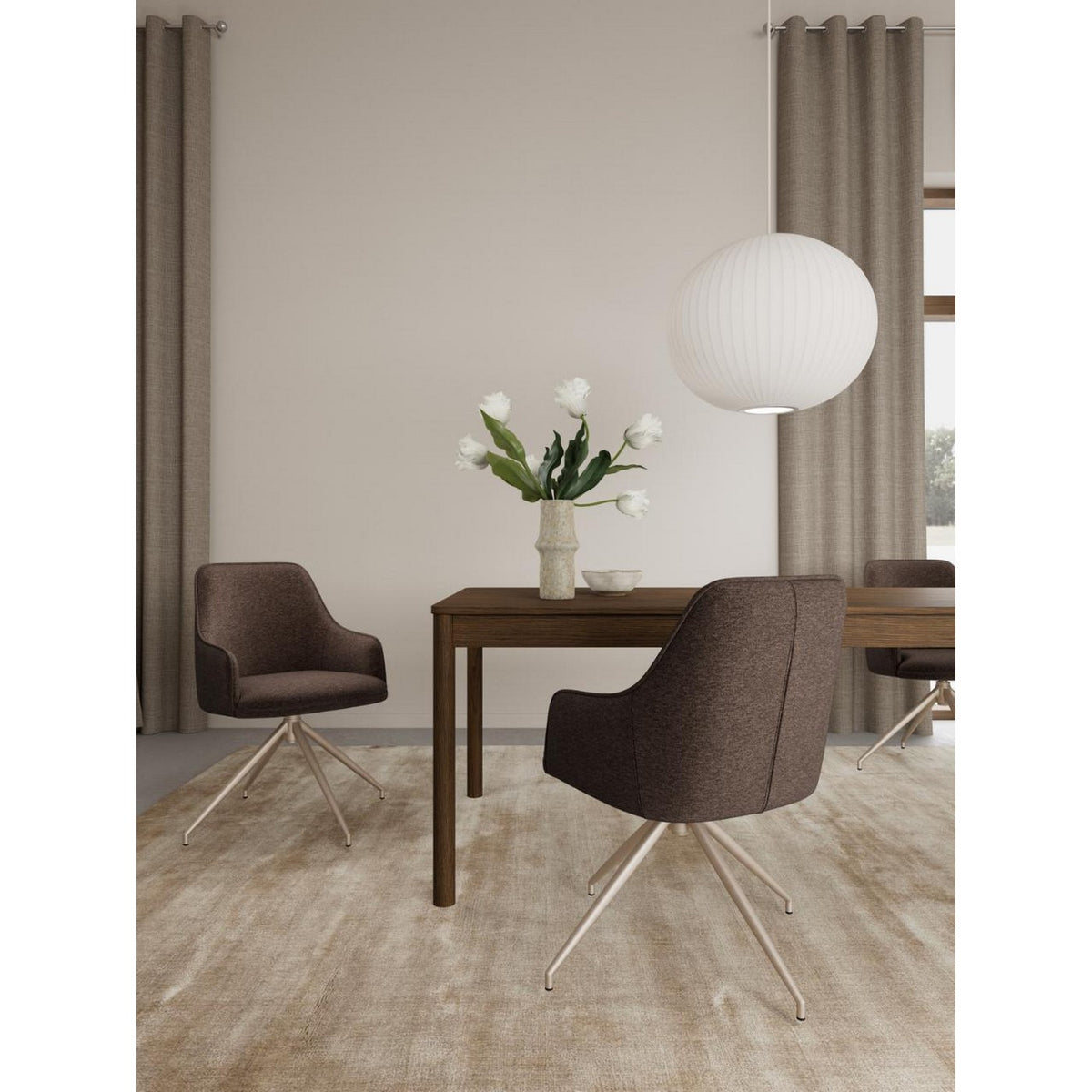 Dining Chair Adia - Brown