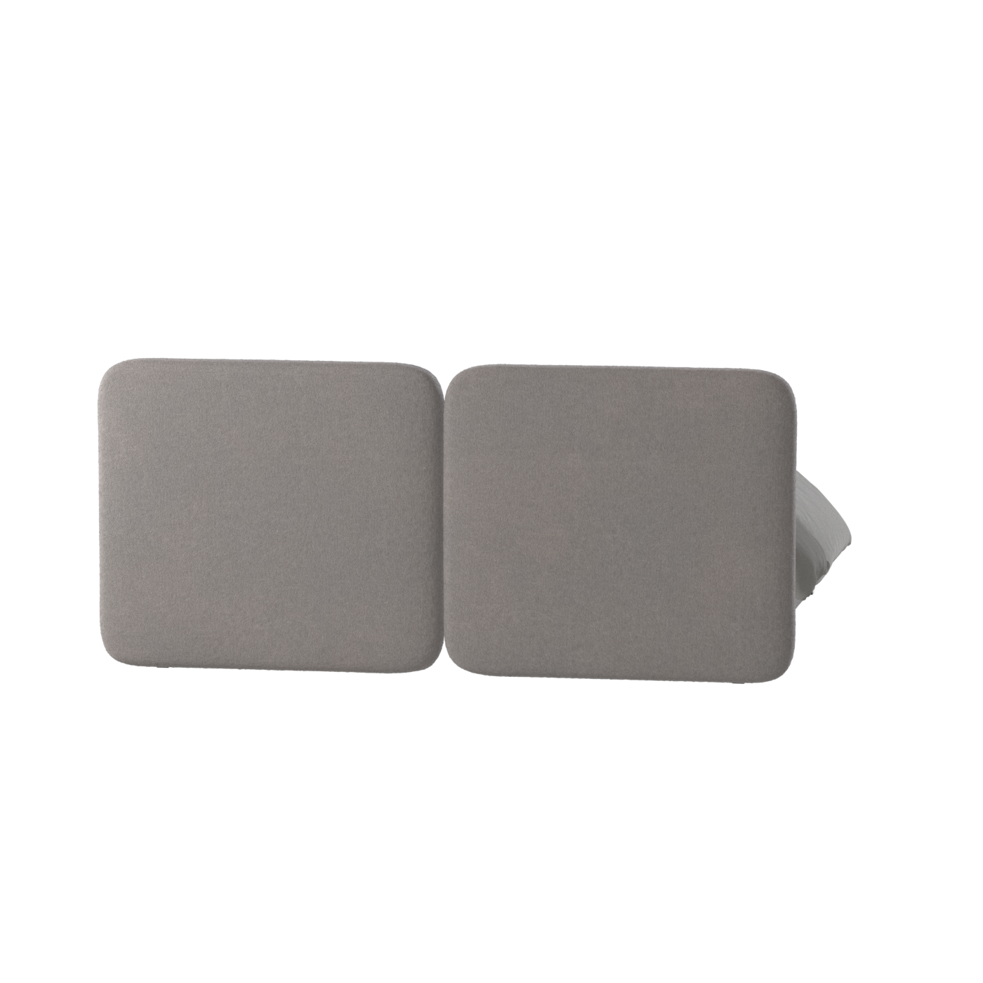 Lit double rembourré Chloé en tissu tissé doux