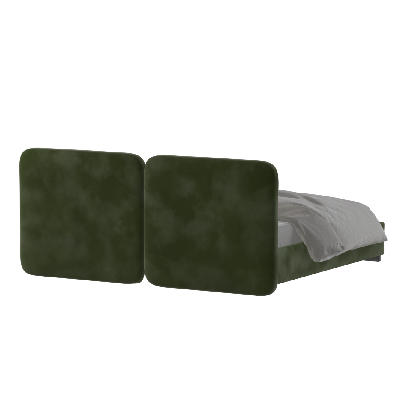 Chloe Upholstered Double Bed in Soft Woven Fabric