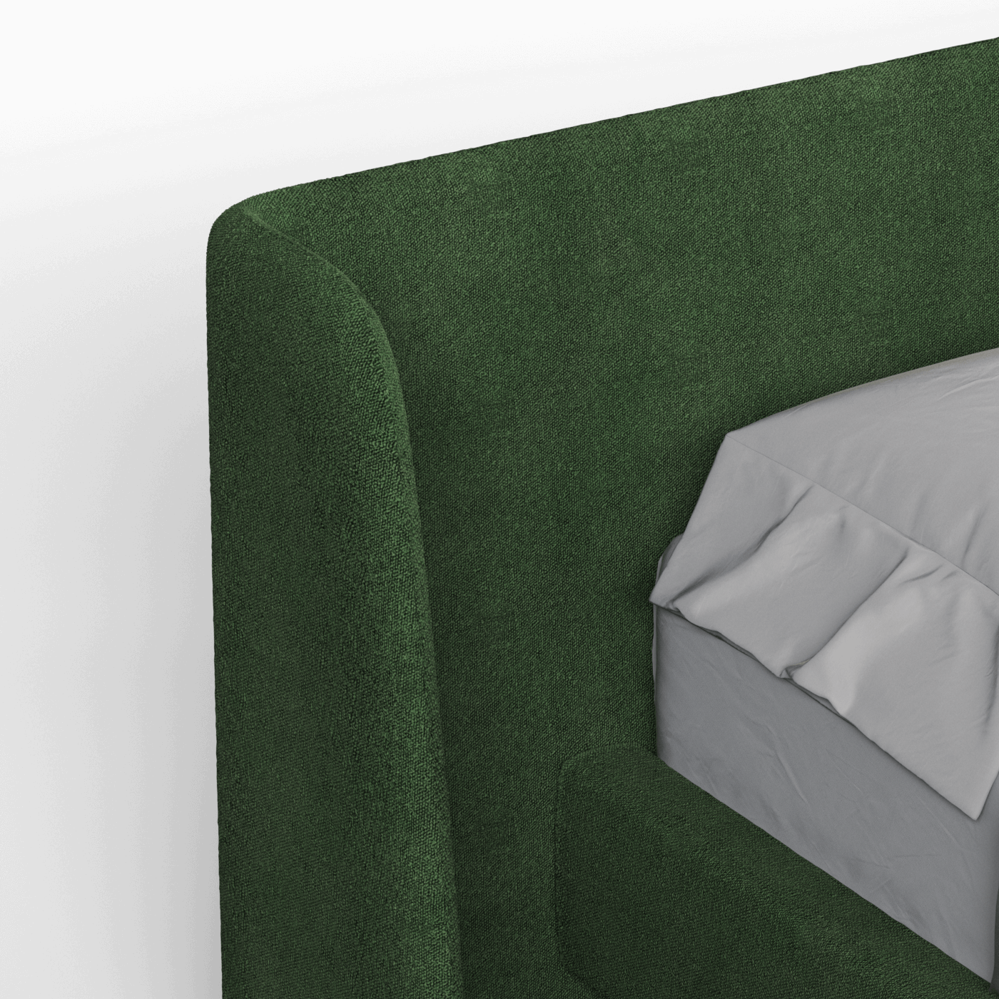 Abbey Upholstered Bed with Structured Headboard and Refined Lines
