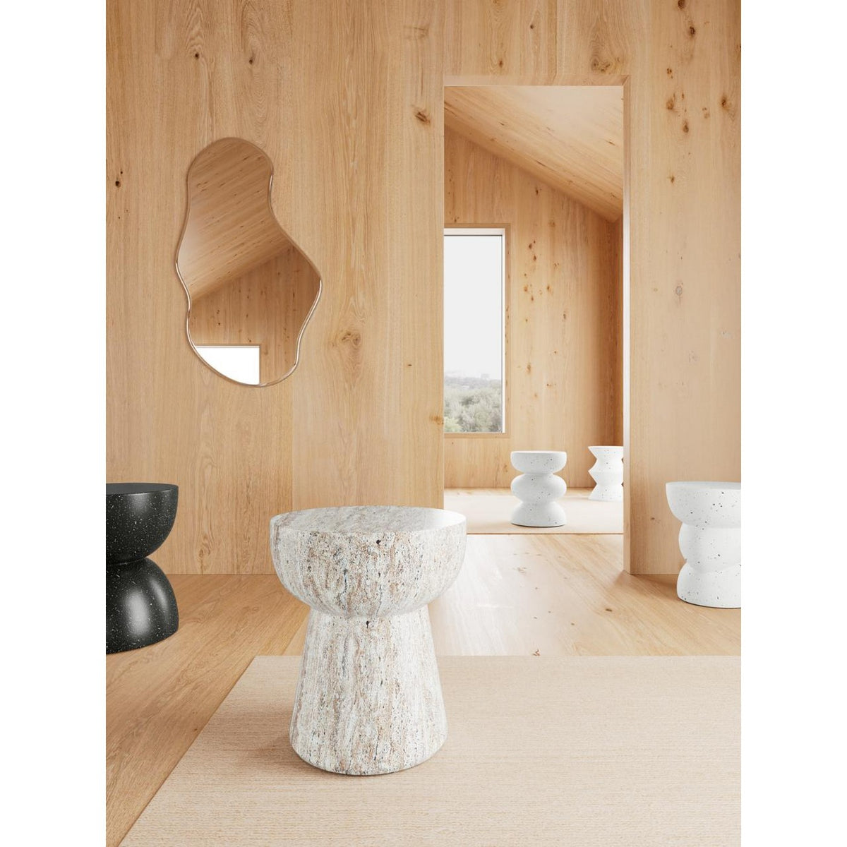 Side Table Cabra - Beige