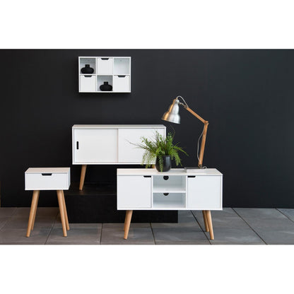 Bedside Table Mitra - White