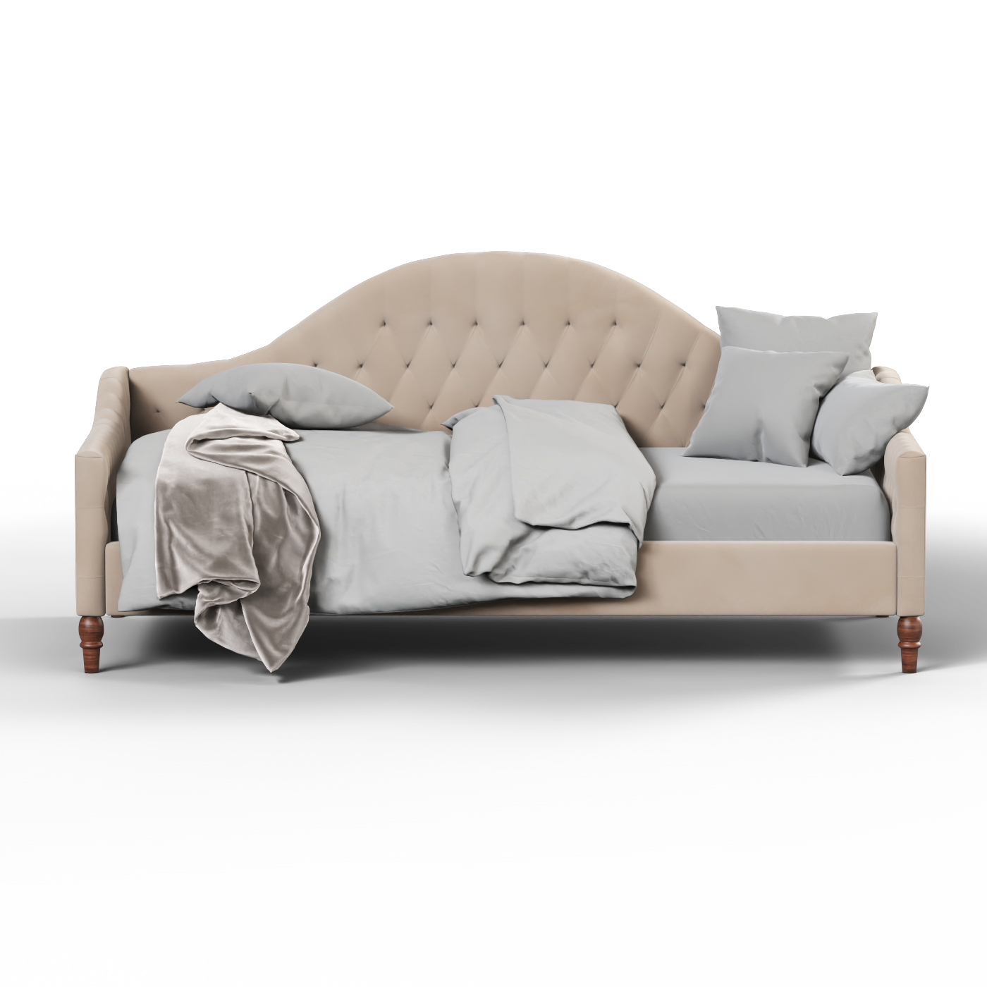 Lit de repos Elise aux courbes élégantes et au confort polyvalent