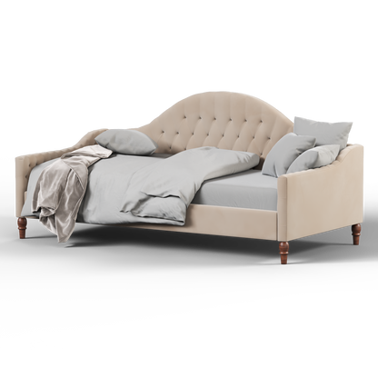 Elise Daybed with Elegant Curves and Versatile Comfort
