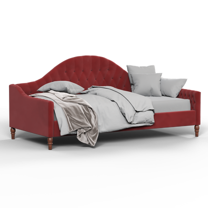 Lit de repos Elise aux courbes élégantes et au confort polyvalent