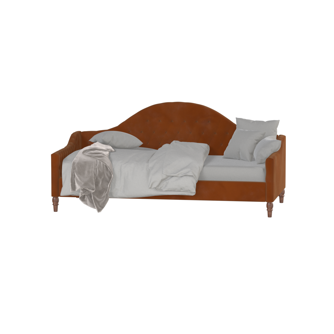 Lit de repos Elise aux courbes élégantes et au confort polyvalent