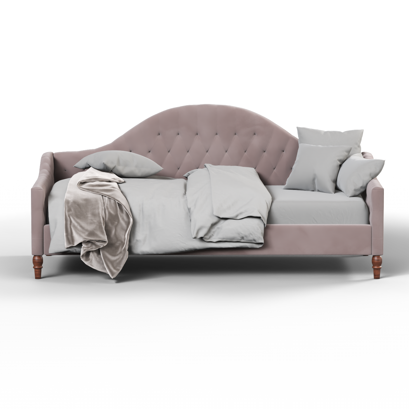 Lit de repos Elise aux courbes élégantes et au confort polyvalent