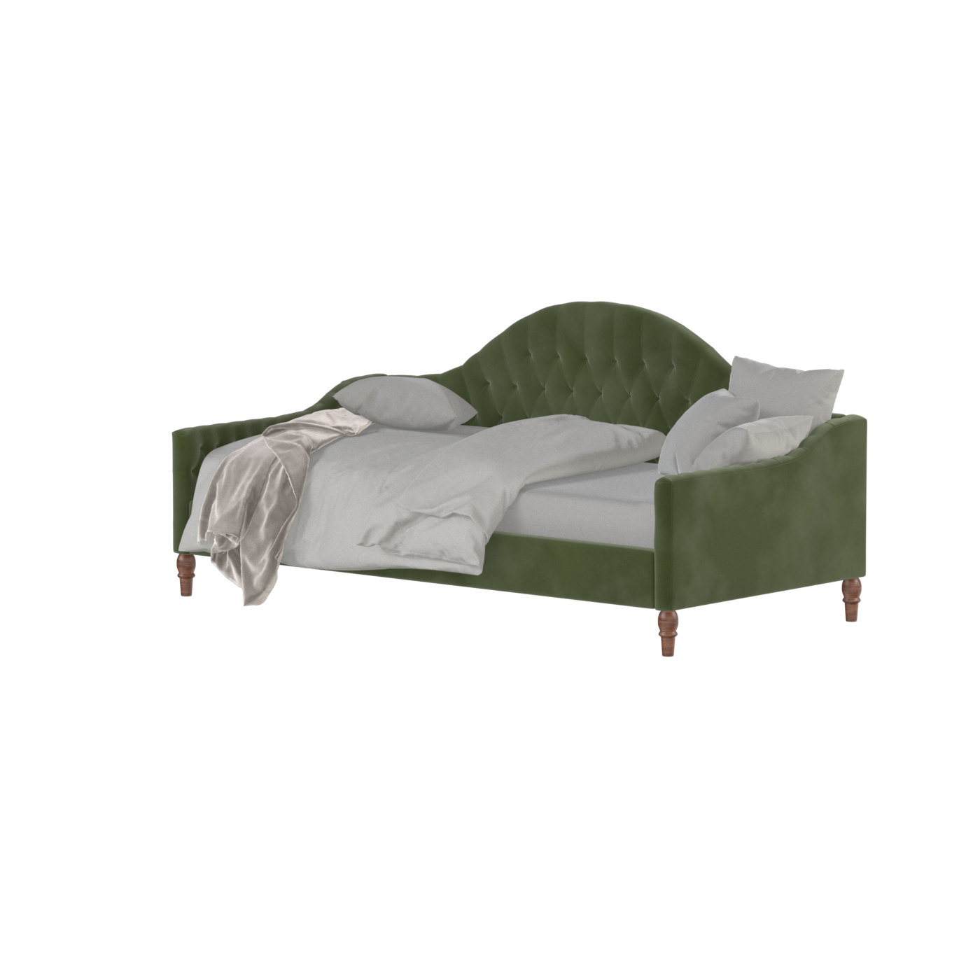 Lit de repos Elise aux courbes élégantes et au confort polyvalent