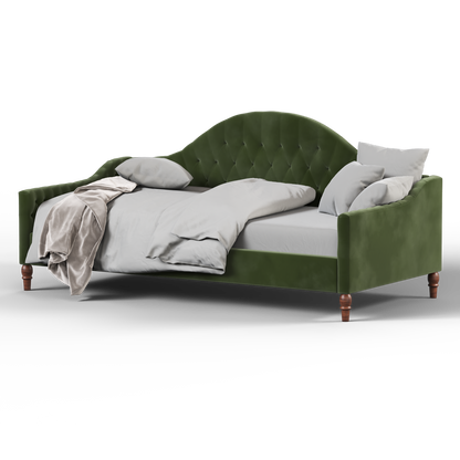 Lit de repos Elise aux courbes élégantes et au confort polyvalent