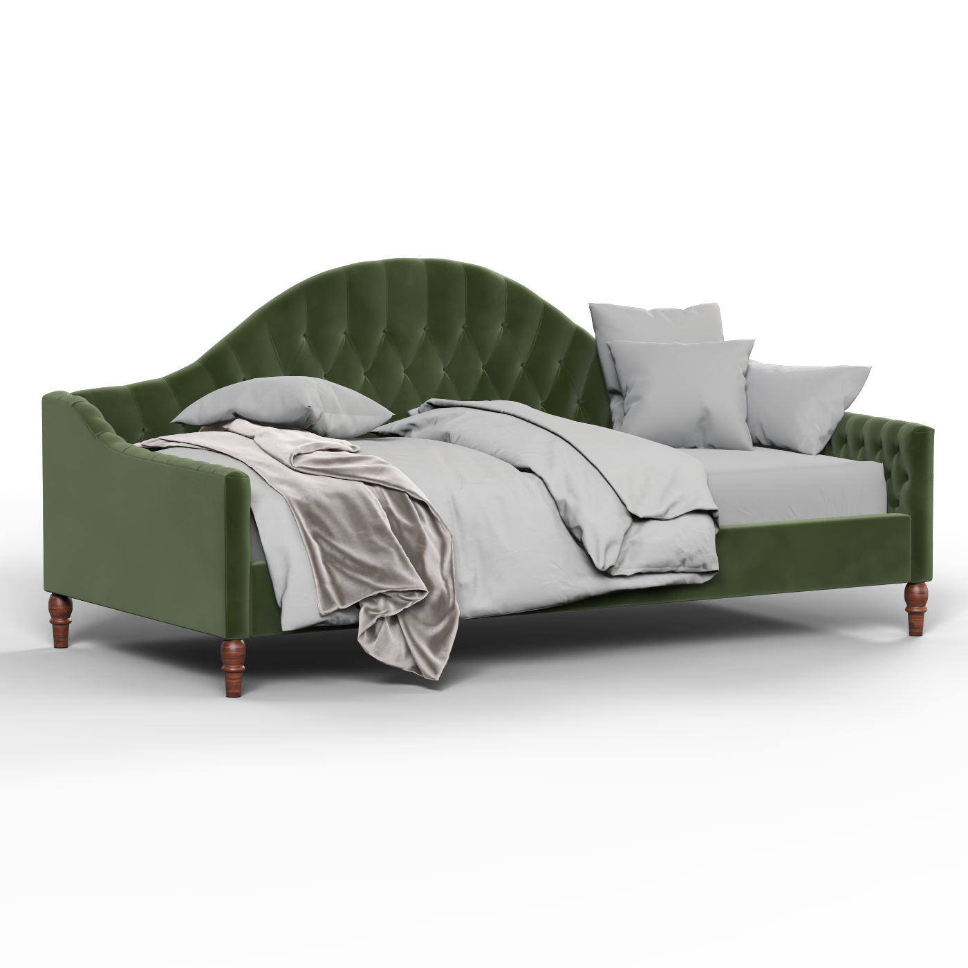Lit de repos Elise aux courbes élégantes et au confort polyvalent