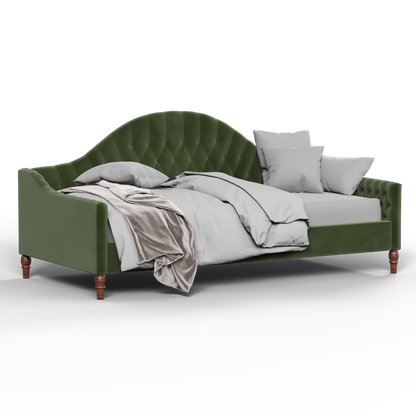 Lit de repos Elise aux courbes élégantes et au confort polyvalent