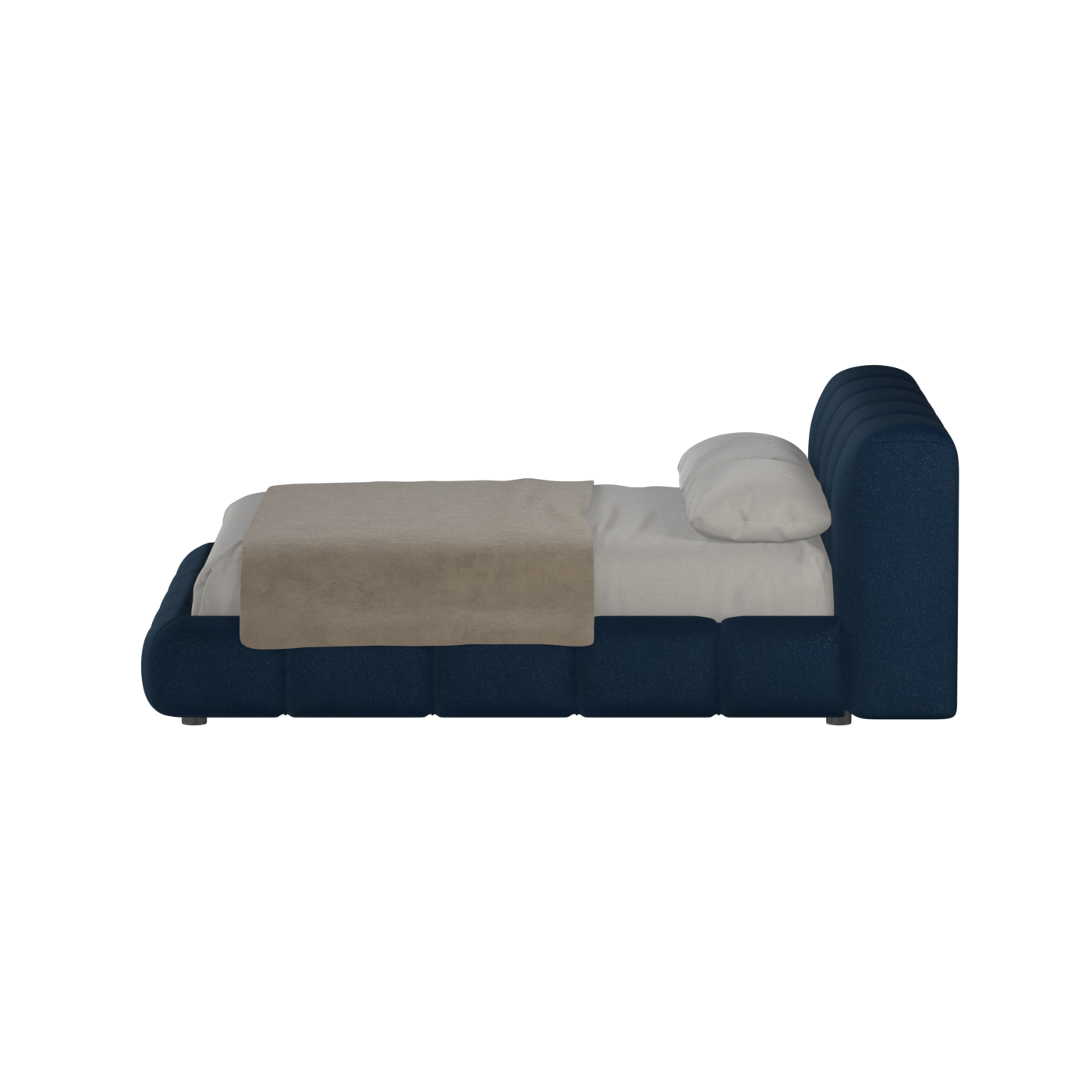 Flauschiges Doppelbett