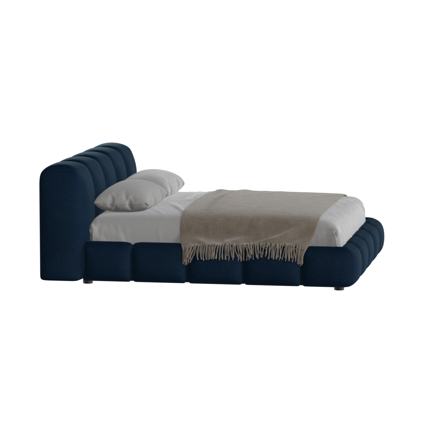 Flauschiges Doppelbett