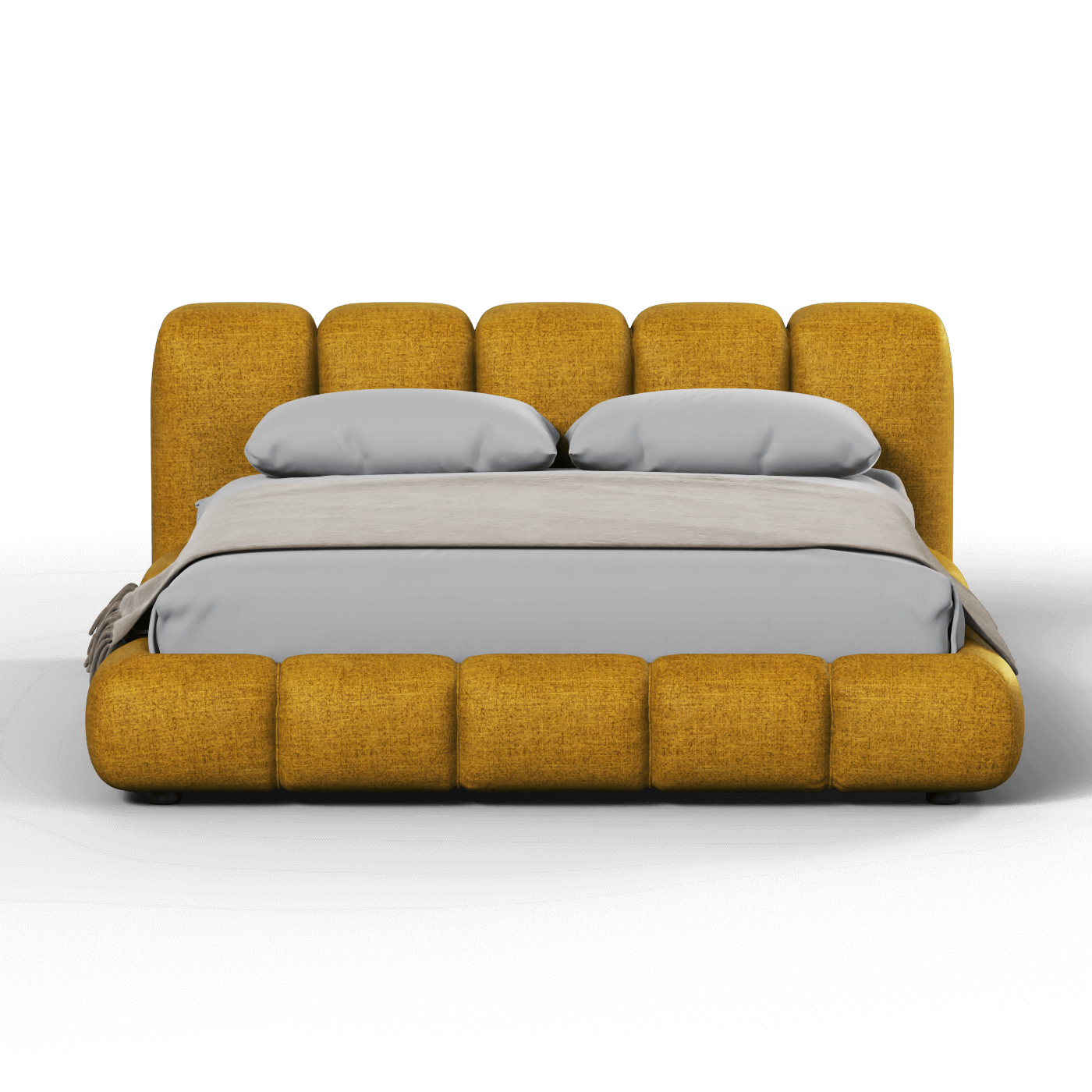 Flauschiges Doppelbett