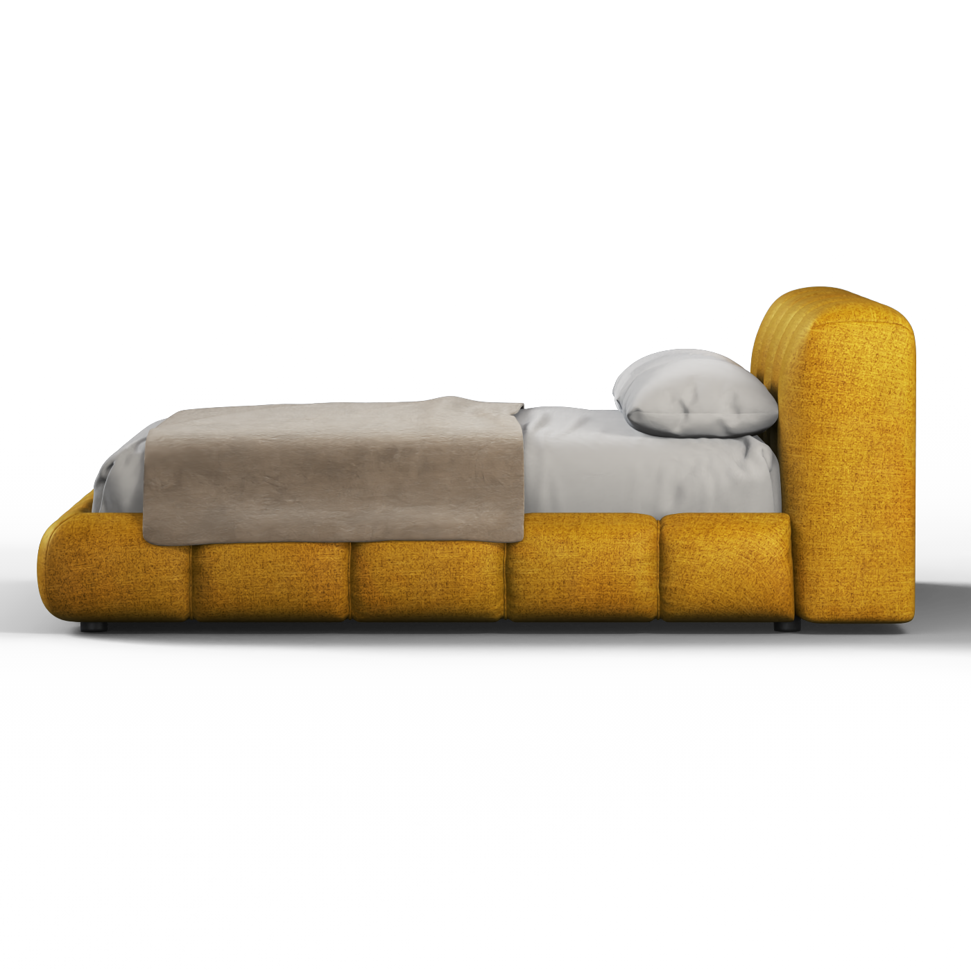 Flauschiges Doppelbett