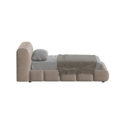 Flauschiges Doppelbett