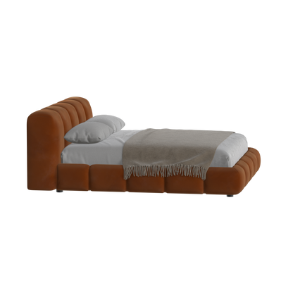 Flauschiges Doppelbett