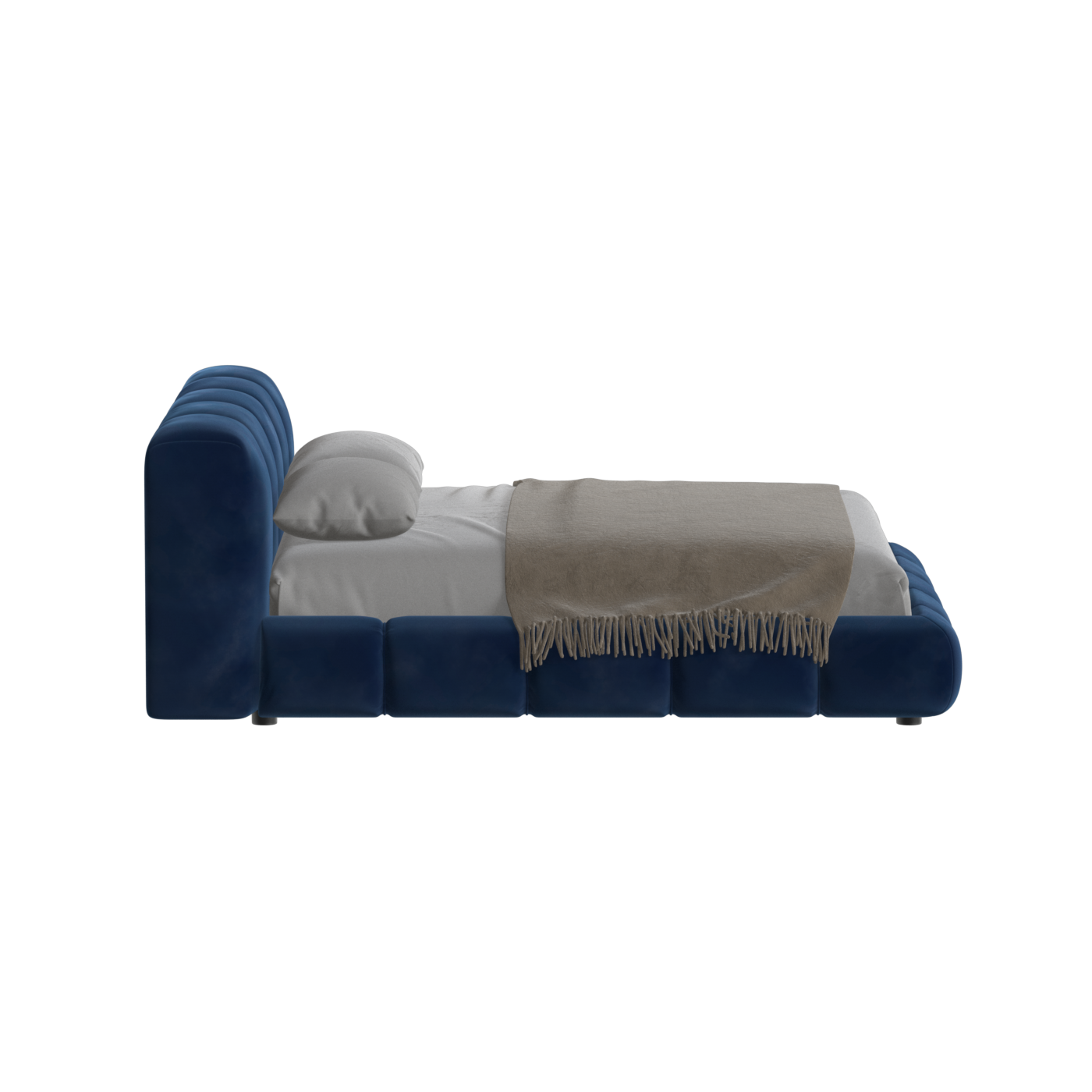Flauschiges Doppelbett