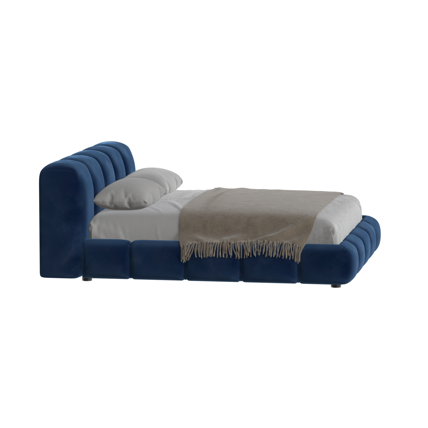 Flauschiges Doppelbett