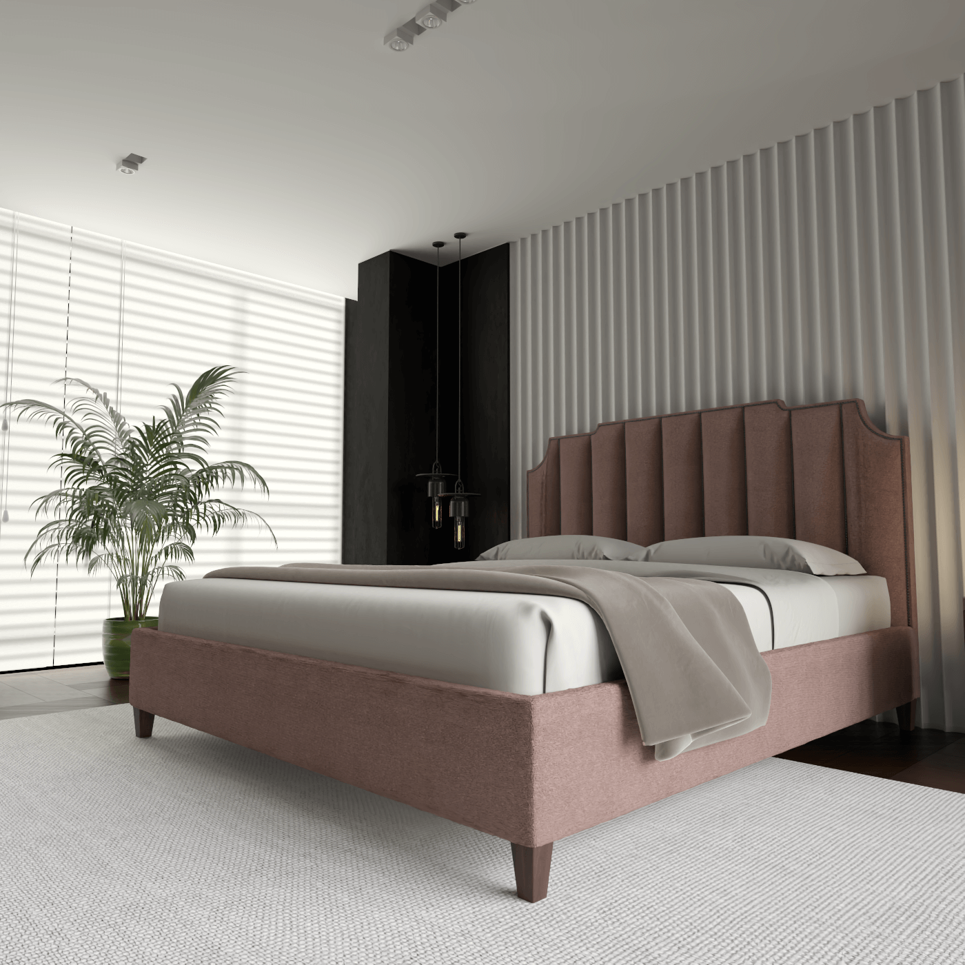 Gabriella Bed with High headboard