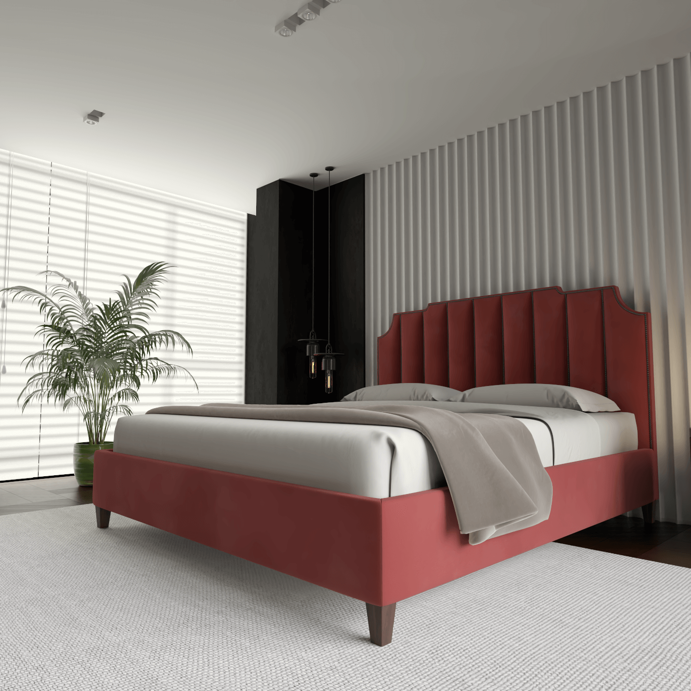 Gabriella Bed with High headboard