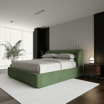 Giacomo Double Bed with Wide Panelled Headboard