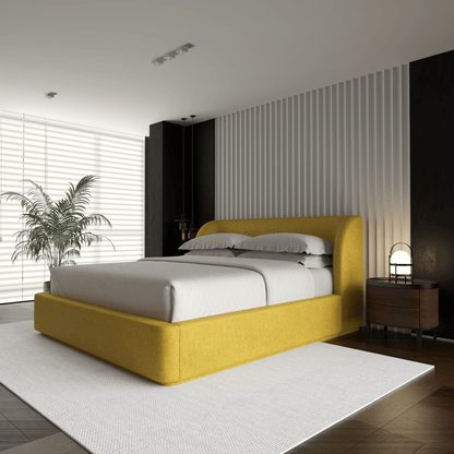 Giacomo Double Bed with Wide Panelled Headboard