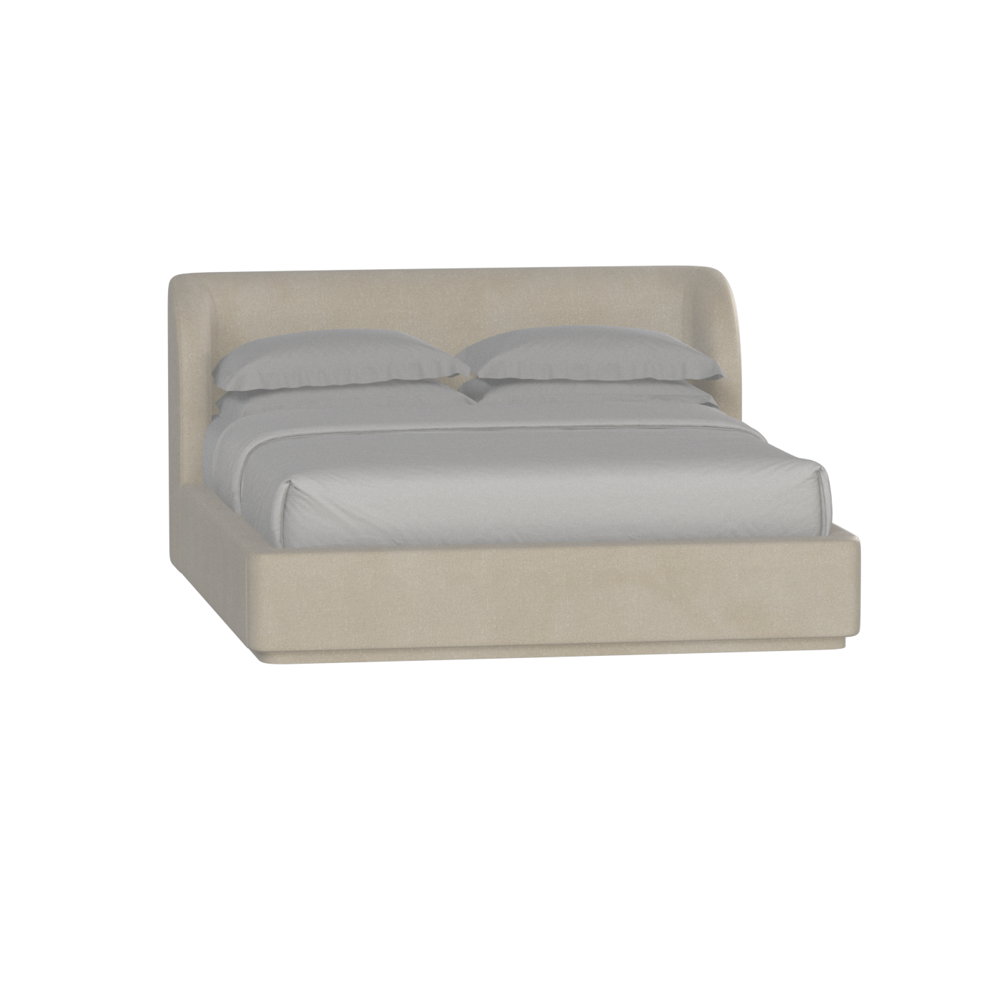 Giacomo Double Bed with Wide Panelled Headboard