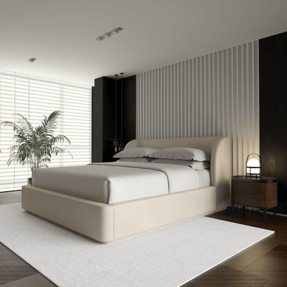 Giacomo Double Bed with Wide Panelled Headboard