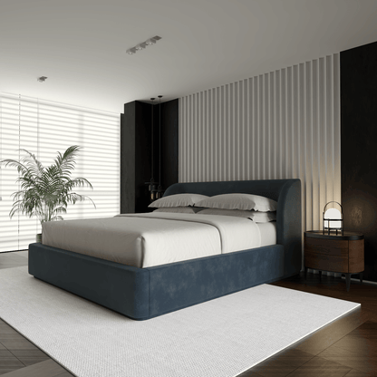 Giacomo Double Bed with Wide Panelled Headboard
