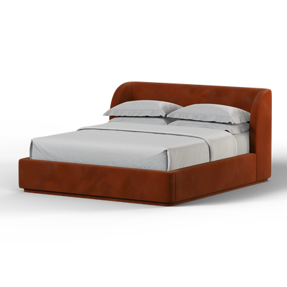 Giacomo Double Bed with Wide Panelled Headboard