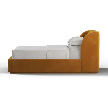 Giacomo Double Bed with Wide Panelled Headboard