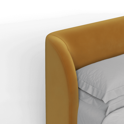 Giacomo Double Bed with Wide Panelled Headboard