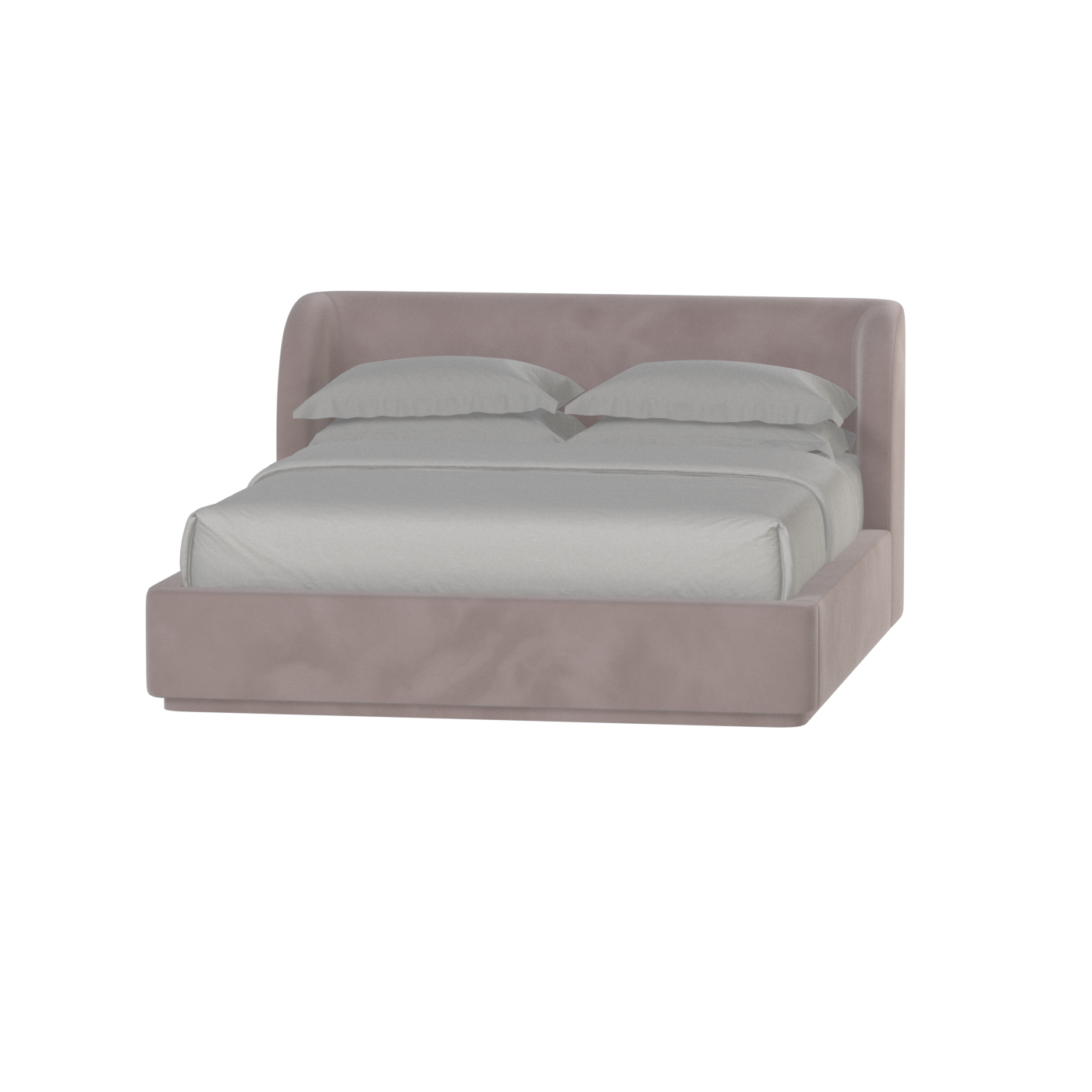 Giacomo Double Bed with Wide Panelled Headboard