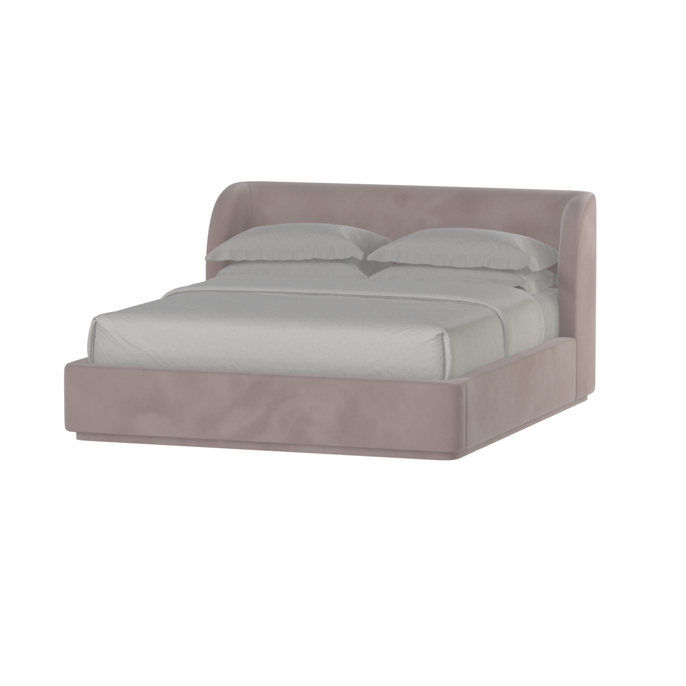 Giacomo Double Bed with Wide Panelled Headboard
