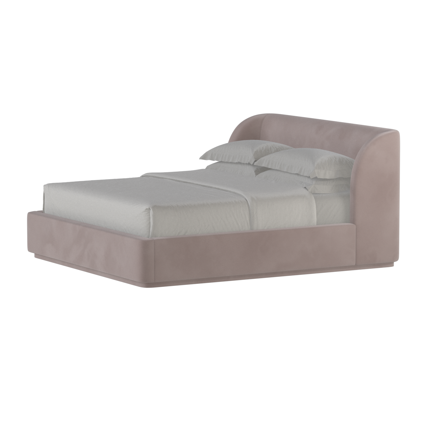 Giacomo Double Bed with Wide Panelled Headboard