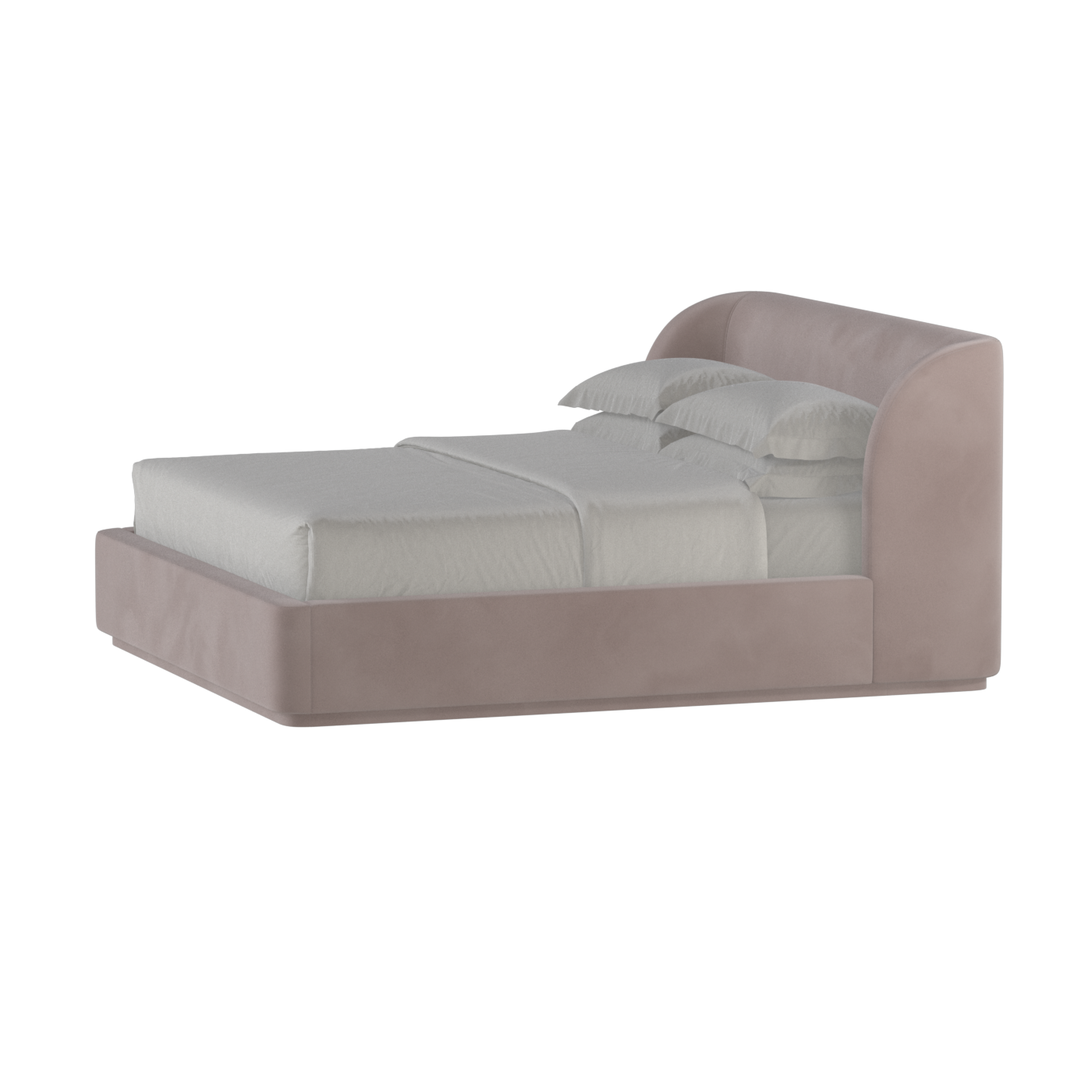 Giacomo Double Bed with Wide Panelled Headboard