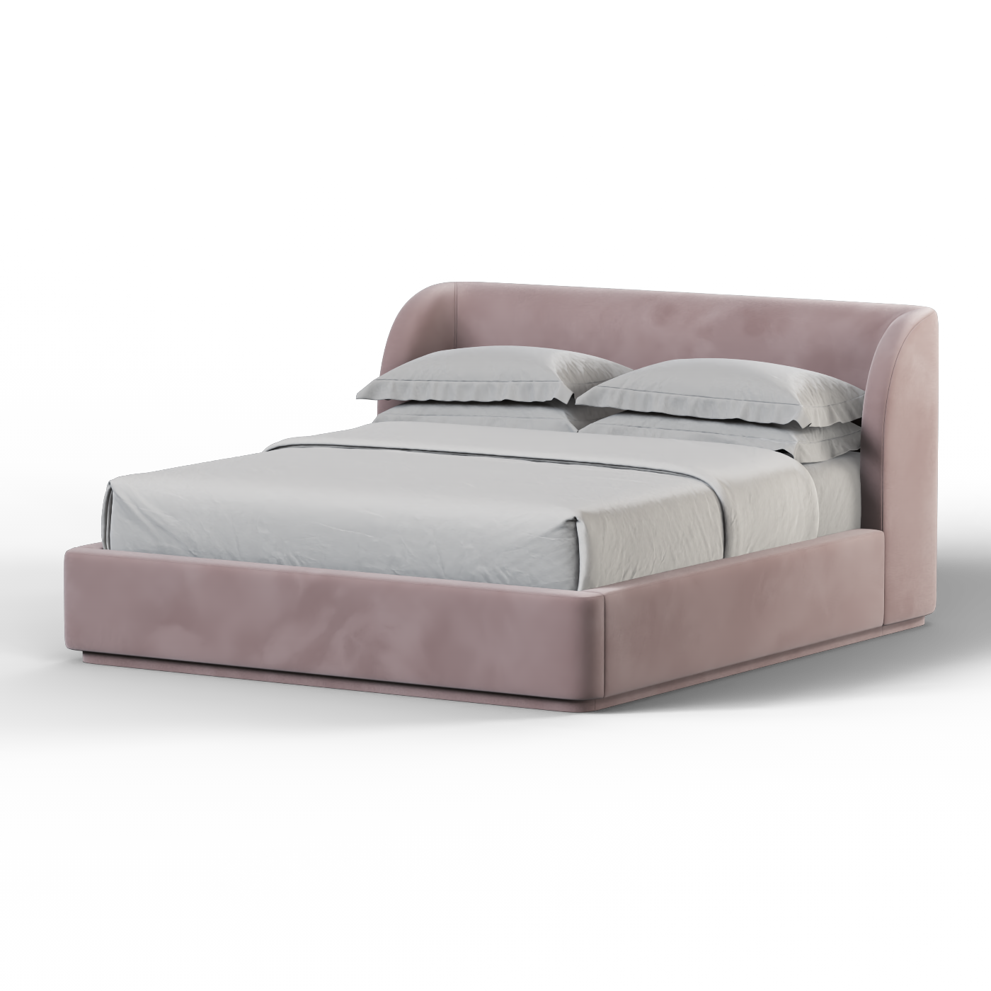 Giacomo Double Bed with Wide Panelled Headboard