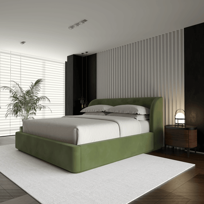 Giacomo Double Bed with Wide Panelled Headboard
