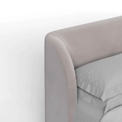 Giacomo Double Bed with Wide Panelled Headboard