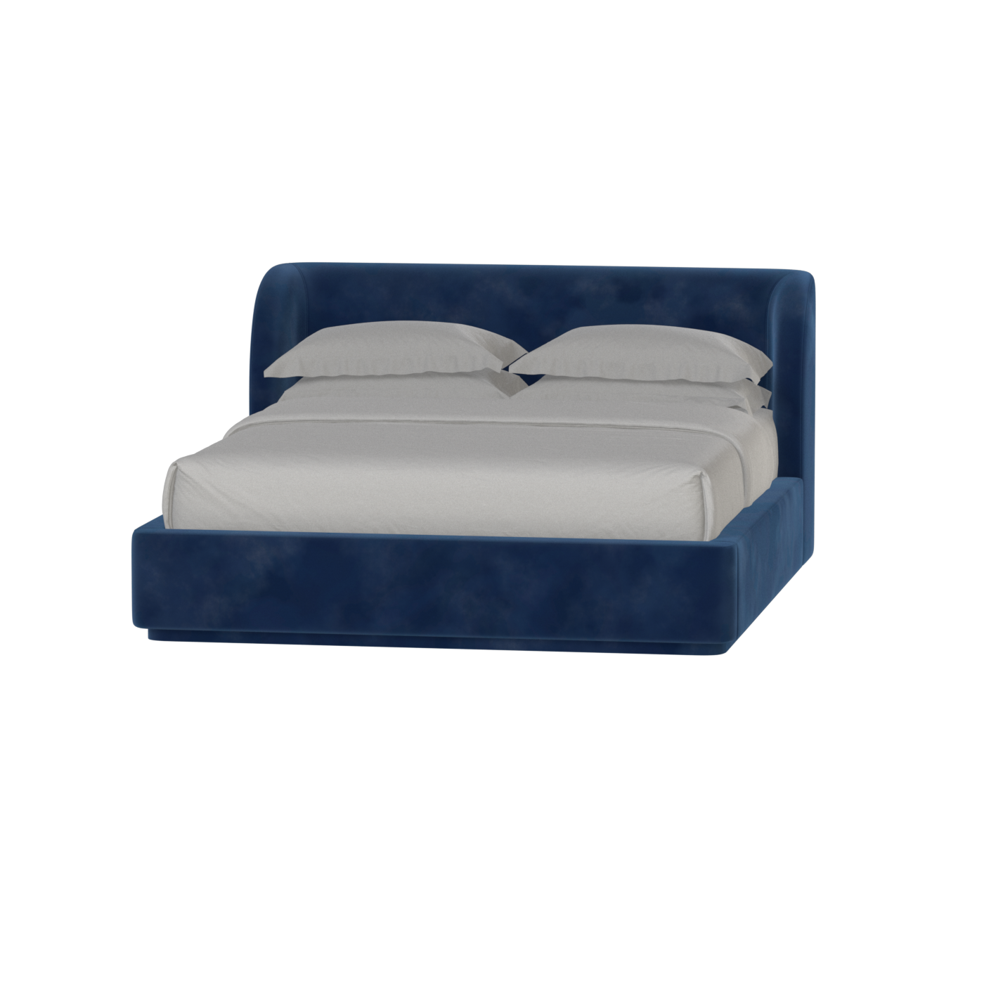 Giacomo Double Bed with Wide Panelled Headboard
