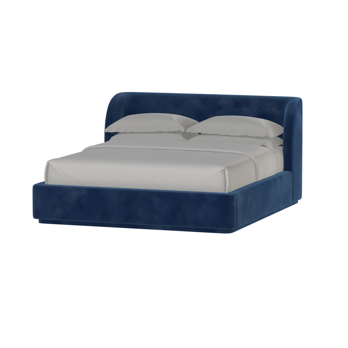 Giacomo Double Bed with Wide Panelled Headboard