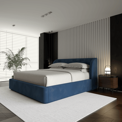 Giacomo Double Bed with Wide Panelled Headboard