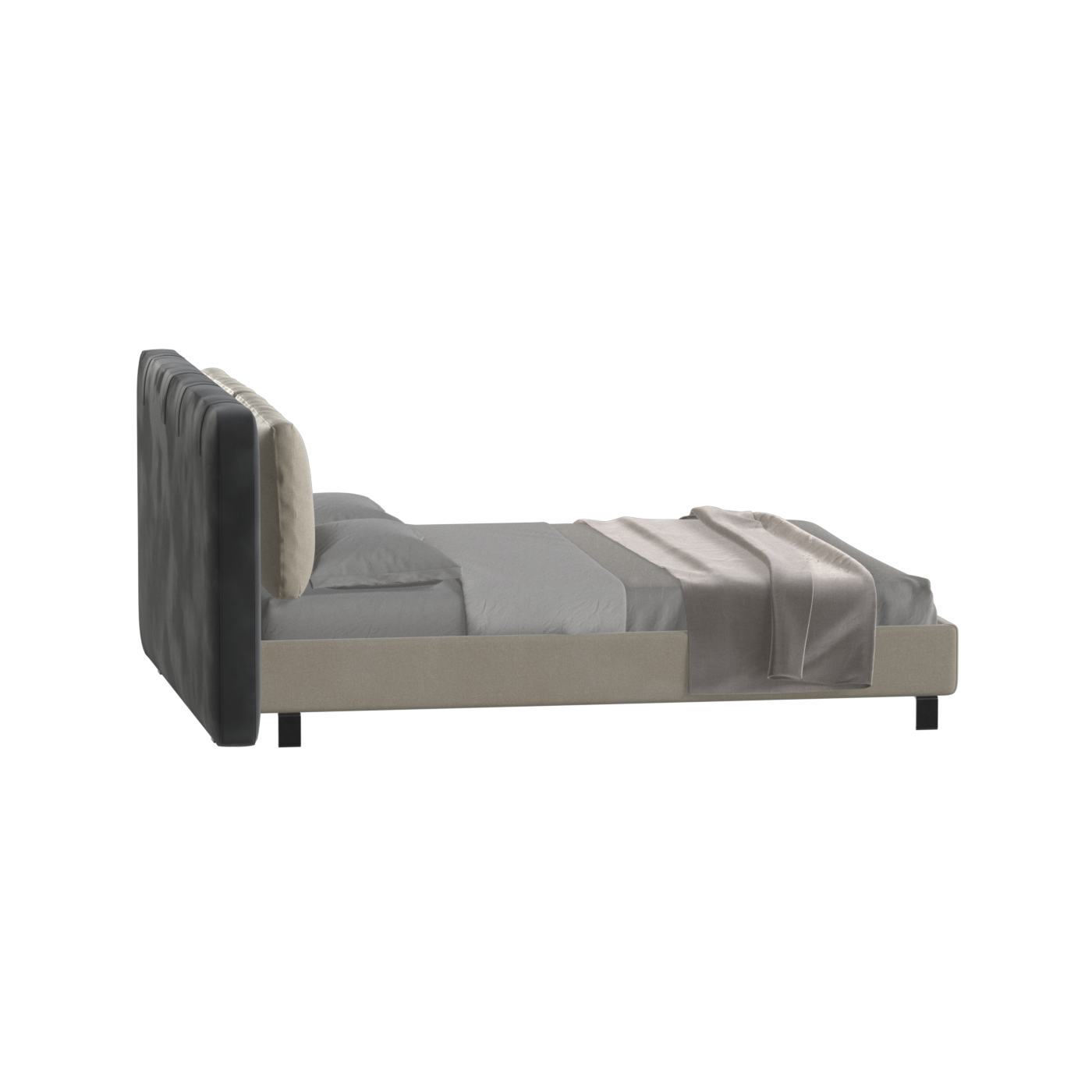 Giovanna Double Bed with Elegant Headboard