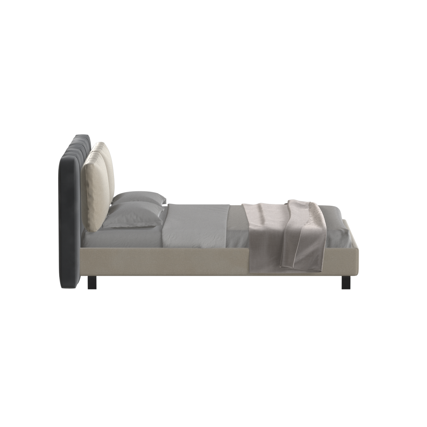 Giovanna Double Bed with Elegant Headboard