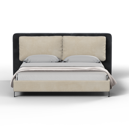 Giovanna Double Bed with Elegant Headboard