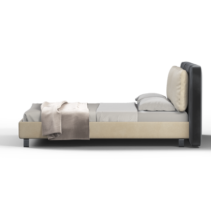 Giovanna Double Bed with Elegant Headboard
