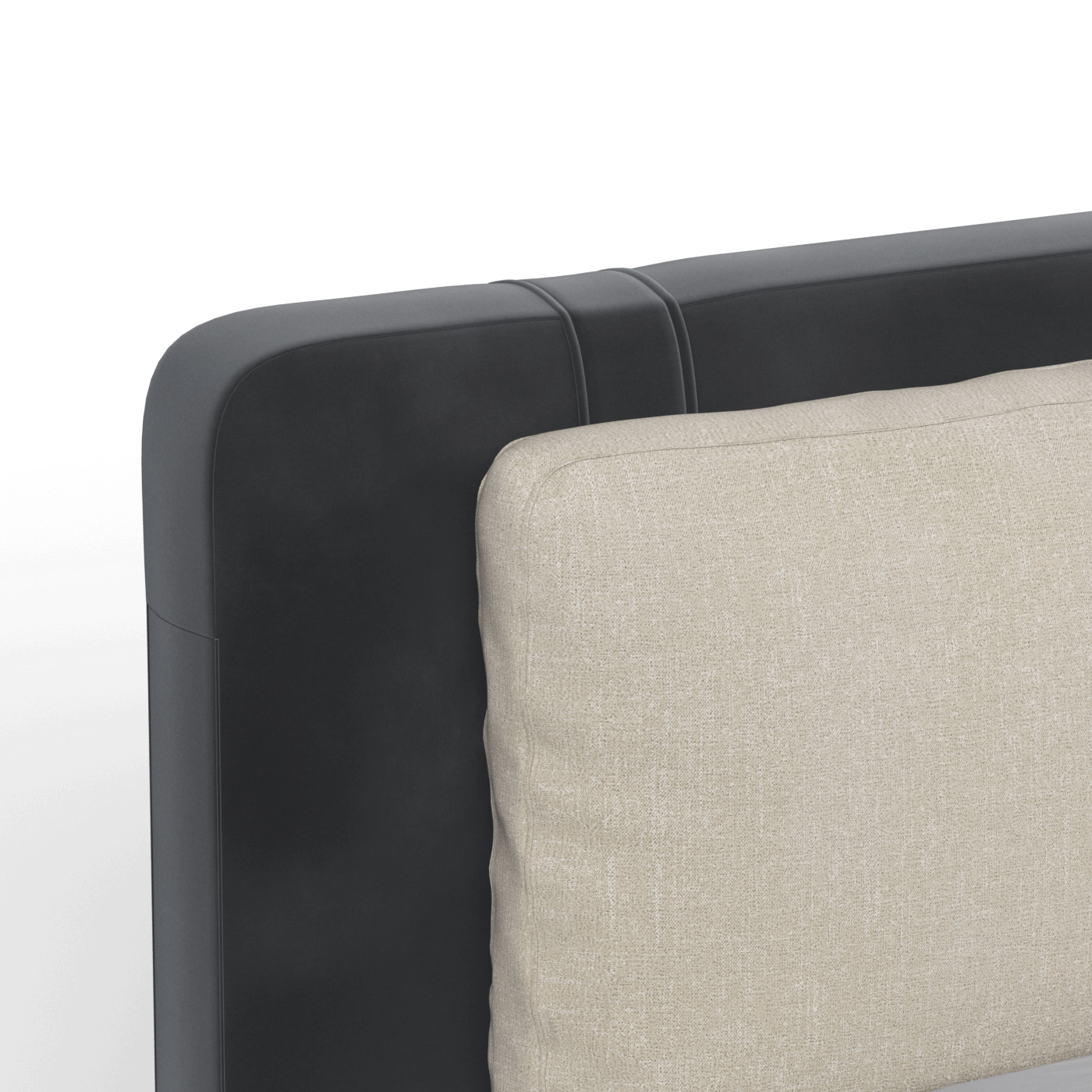 Giovanna Double Bed with Elegant Headboard