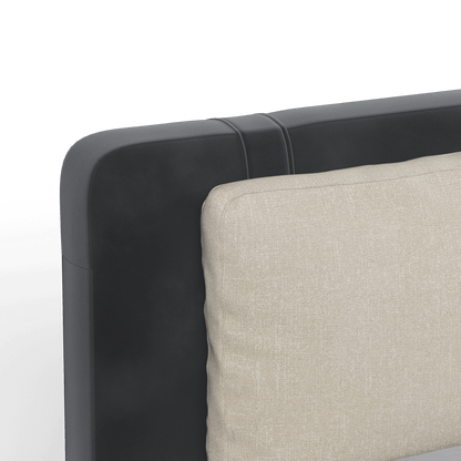Giovanna Double Bed with Elegant Headboard