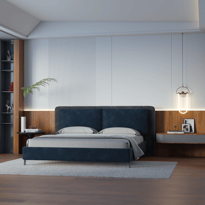 Giovanna Double Bed with Elegant Headboard